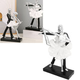 Couple Dancing Sculpture Modern Simple Innovative Resin Hand Crafted Couple Dancing Abstract Statue Silver Ballet Dance for Two People In Australia - Darrahopens