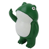 Middle Finger Frog Ornament Outdoor Patio Quirky Little Frog Ornament for Home Office Desktop