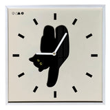 Wall Clock Innovative Nordic Style Cute Cat Pattern Silent Prevents Ticking Living Room Wall Clock for Kitchen Bedroom 30x30cm / 11.8x11.8in