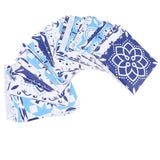 64Pcs Mediterranean Style Tile Paste Sticler Kitchen Bathroom Self Adhesive Removable Glossy Film Tile Sticker 10cm In Australia - Darrahopens