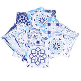 64Pcs Mediterranean Style Tile Paste Sticler Kitchen Bathroom Self Adhesive Removable Glossy Film Tile Sticker 10cm In Australia - Darrahopens