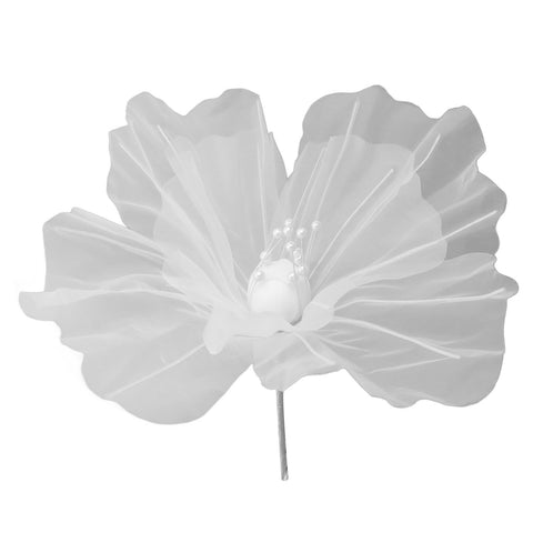 Gauze Flower 19.7in Diameter Soft Bright Colors Light Reusable Handcrafted Organza Flower for Wedding Photography Family White In Australia - Darrahopens