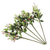 5PCS Artificial Berries Artificial Pip Berry Stems Decoration for Living Room Office Purple