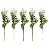 5PCS Artificial Berries Artificial Pip Berry Stems Decoration for Living Room Office White In Australia - Darrahopens