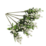 5PCS Artificial Berries Artificial Pip Berry Stems Decoration for Living Room Office White In Australia - Darrahopens