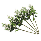 5PCS Artificial Berries Artificial Pip Berry Stems Decoration for Living Room Office White In Australia - Darrahopens
