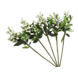 5PCS Artificial Berries Artificial Pip Berry Stems Decoration for Living Room Office White In Australia - Darrahopens