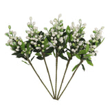 5PCS Artificial Berries Artificial Pip Berry Stems Decoration for Living Room Office White In Australia - Darrahopens