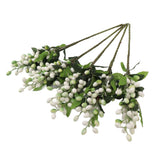 5PCS Artificial Berries Artificial Pip Berry Stems Decoration for Living Room Office White In Australia - Darrahopens