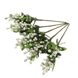 5PCS Artificial Berries Artificial Pip Berry Stems Decoration for Living Room Office White In Australia - Darrahopens