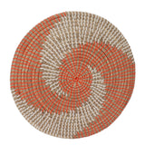 40CM Woven Wall Basket Decor Handmade Seagrass Versatile Bowl Insulation Hook Design Hanging Wall Decor for Living Room
