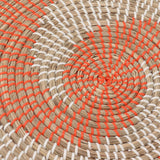 40CM Woven Wall Basket Decor Handmade Seagrass Versatile Bowl Insulation Hook Design Hanging Wall Decor for Living Room