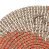 40CM Woven Wall Basket Decor Handmade Seagrass Versatile Bowl Insulation Hook Design Hanging Wall Decor for Living Room