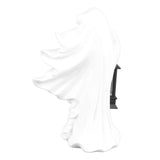 Hell Messenger Lantern Resin Halloween Ghost Statue Lantern Scary Witch Sculpture for Home Theme Party Garden Decoration White
