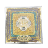 Crystal Pyramid Energy Generator Orgone Pyramid for Positive Energy Desktop Decoration Stress Reduce Healing Meditation Attract Wealth Lucky 6cm
