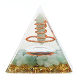 Orgonite Pyramid Crystal Energy Generator 6cm Stone Copper Handmade Pyramid Decor for Positive Energy Meditation In Australia - Darrahopens