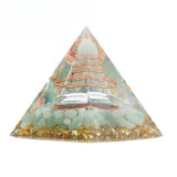 Orgonite Pyramid Crystal Energy Generator 6cm Stone Copper Handmade Pyramid Decor for Positive Energy Meditation In Australia - Darrahopens