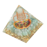 Orgonite Pyramid Crystal Energy Generator 6cm Stone Copper Handmade Pyramid Decor for Positive Energy Meditation In Australia - Darrahopens