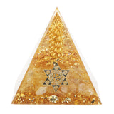 Orgonite Pyramid 6cm Energy Generator Crystal Wire Handmade Pyramid Decor for Positive Energy Wealth Success In Australia - Darrahopens