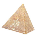 Orgonite Pyramid 6cm Energy Generator Crystal Wire Handmade Pyramid Decor for Positive Energy Wealth Success In Australia - Darrahopens