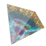 Positive Energy Crystal Pyramid Crystal Epoxy Healing Crystal Pyramids for Meditation Lucky Decoration