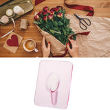 Art Photo Frame Vase Resin Multi Functional Hydroponic Flower Vase for Office Home Transparent Red