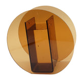 Brown Acrylic Vase Transparent Decorative Flower Vase Nordic Glass Vase Ornament for Office Living Room Book Shelf Brown Circle In Australia - Darrahopens