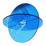 Acrylic Geometric Flower Vase Fine Detail Easy To Clean Acrylic Geometric Minimalist Vase for Living Room Table Disc Blue 15x13x2cm