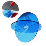 Acrylic Geometric Flower Vase Fine Detail Easy To Clean Acrylic Geometric Minimalist Vase for Living Room Table Disc Blue 15x13x2cm In Australia - Darrahopens