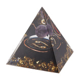 5cm Orgonite Pyramid for Positive Energy Healing Crystal Pyramid Meditation Orgonite Pyramids Chakra Zodiac Energy Generator Cancer