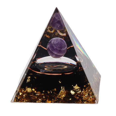 5cm Orgonite Pyramid for Positive Energy Healing Crystal Pyramid Meditation Orgonite Pyramids Chakra Zodiac Energy Generator Leo In Australia - Darrahopens