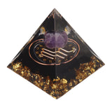 5cm Orgonite Pyramid for Positive Energy Healing Crystal Pyramid Meditation Orgonite Pyramids Chakra Zodiac Energy Generator Scorpio