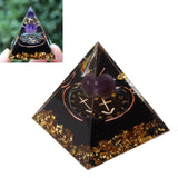 5cm Orgonite Pyramid for Positive Energy Healing Crystal Pyramid Meditation Orgonite Pyramids Chakra Zodiac Energy Generator Sagittarius In Australia - Darrahopens