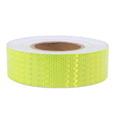 Pure Color Fluorescent Yellow Reflective Tape Warning Reflective Strip for Cars Motorcycles Bicycles