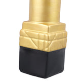 Creative Lipstick Shape Vase Beautiful Resin Exquisite Realistic Lipstick Shape Decorative Vase for Book Shop Coffee Shop Gold