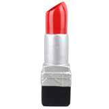 Creative Lipstick Shape Vase Beautiful Resin Exquisite Realistic Lipstick Shape Decorative Vase for Book Shop Coffee Shop Silver