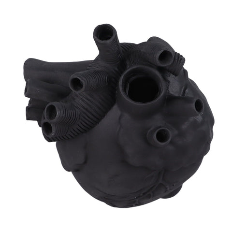 Creative Anatomical Heart Vases Resin Sculpture Heart Shaped Art Flower Vases Desktop Home Decoration for Living Room Black In Australia - Darrahopens