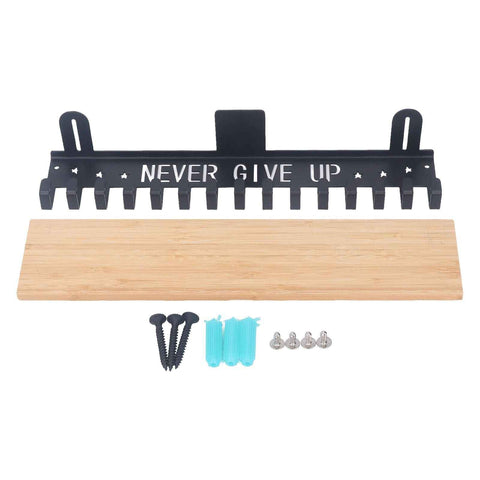 Metal Award Display Trophy Shelf Bamboo Trophy Shelf Metal Wall Mounted Medal Display Hanger In Australia - Darrahopens