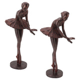 Ballet Dancer Statue Exquisite Resin Ballet Dancer Figurines for Desk Bookshelf Dinning Table Decoration