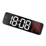 Mirror Large Digital LED Clock Home Electronic Alarm Clock Large Screen Plug in Clock Wall Mounted White and Red In Australia - Darrahopens