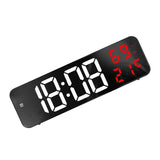 Mirror Large Digital LED Clock Home Electronic Alarm Clock Large Screen Plug in Clock Wall Mounted White and Red In Australia - Darrahopens