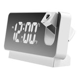 Projection Alarm Clock 360 Degree Flexible Adjust Creative LED Mirror Digital Clock with Temperature Display Power Off Memory White In Australia - Darrahopens
