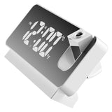 Projection Alarm Clock 360 Degree Flexible Adjust Creative LED Mirror Digital Clock with Temperature Display Power Off Memory White In Australia - Darrahopens