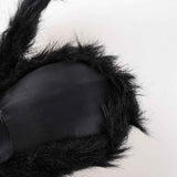 Giant Fake Spider Lifelike Halloween Posable Black Soft Hairy Fake Spiders Scary Decorations for Yard Home 200cm In Australia - Darrahopens