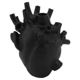 Heart Shaped Vase Decorative Modern Resin Exquisite Planter Pot for Home Office Bedroom Wedding Black In Australia - Darrahopens