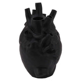 Heart Shaped Vase Decorative Modern Resin Exquisite Planter Pot for Home Office Bedroom Wedding Black In Australia - Darrahopens