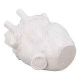 Heart Shaped Vase Decorative Modern Resin Exquisite Planter Pot for Home Office Bedroom Wedding White