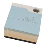 3D Memo Pad Sticky Notes Paper Craft DIY Home Decoration Holiday Gifts with Storage Box