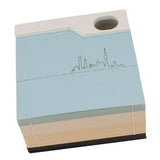 3D Memo Pad Sticky Notes Paper Craft DIY Home Decoration Holiday Gifts with Storage Box