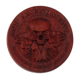 Magnetic Push Slider Stress Relief Handmade Rosewood Crafted Rotating Fidget Toys for ADHD Skull In Australia - Darrahopens
